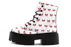 Ribbon Red on White