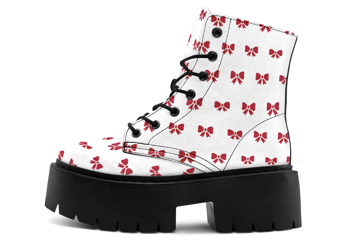 Ribbon Red on White
