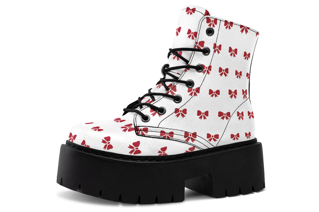 Ribbon Red on White