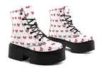 Ribbon Red on White