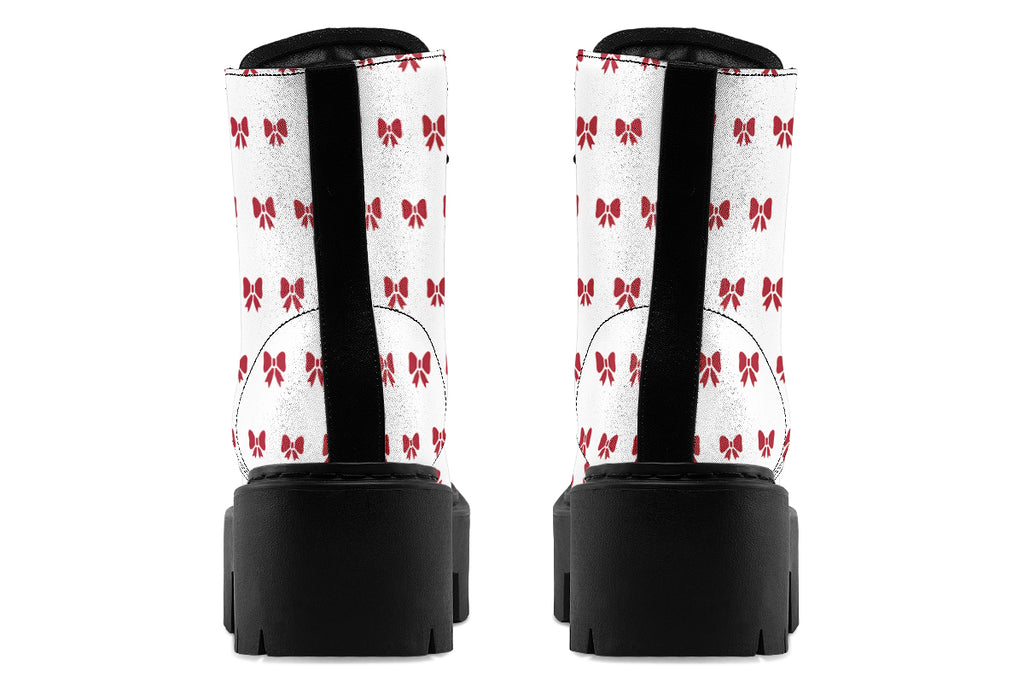 Ribbon Red on White