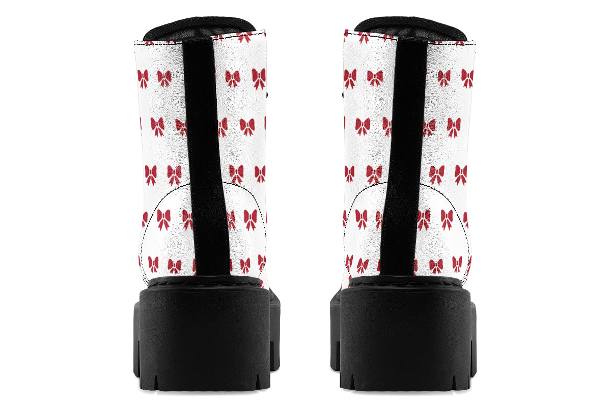 Ribbon Red on White