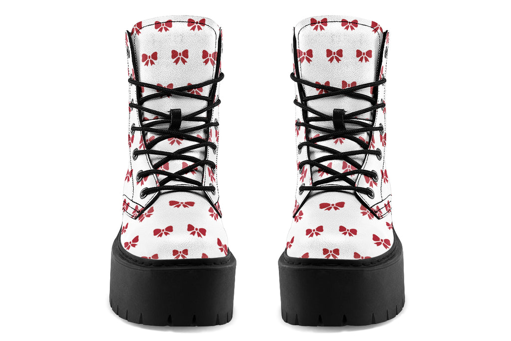 Ribbon Red on White