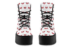Ribbon Red on White