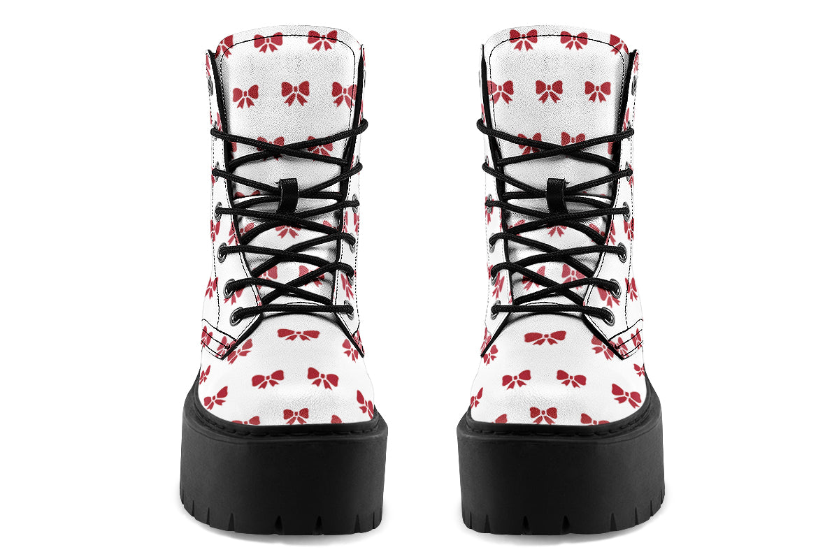 Ribbon Red on White