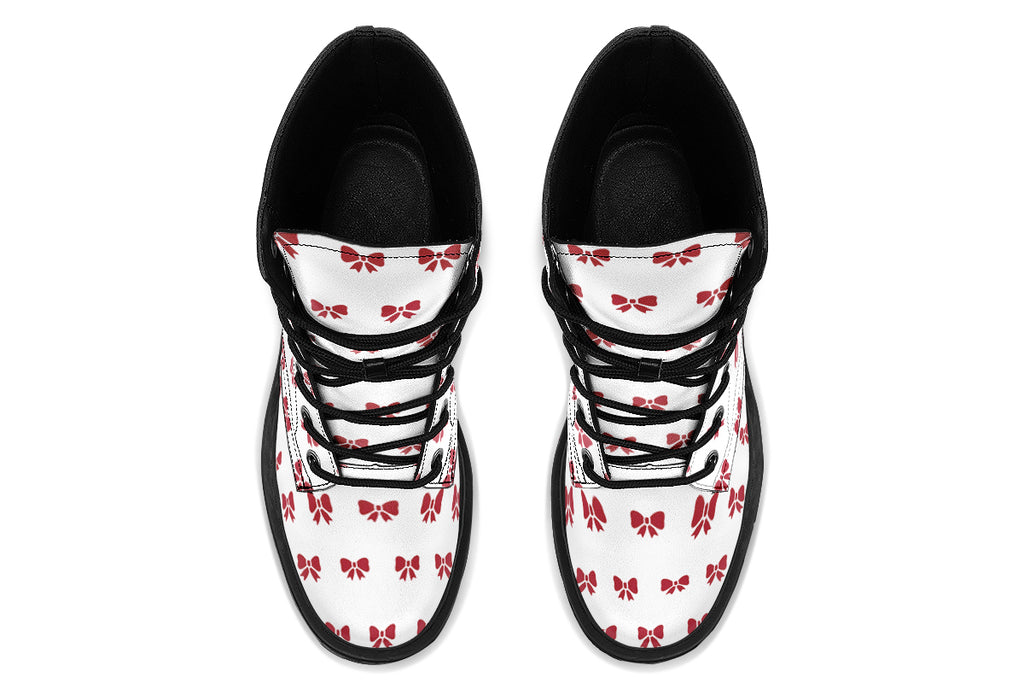 Ribbon Red on White