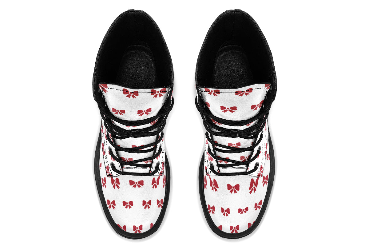 Ribbon Red on White