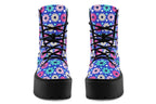 Royal Blue Retro Daisies