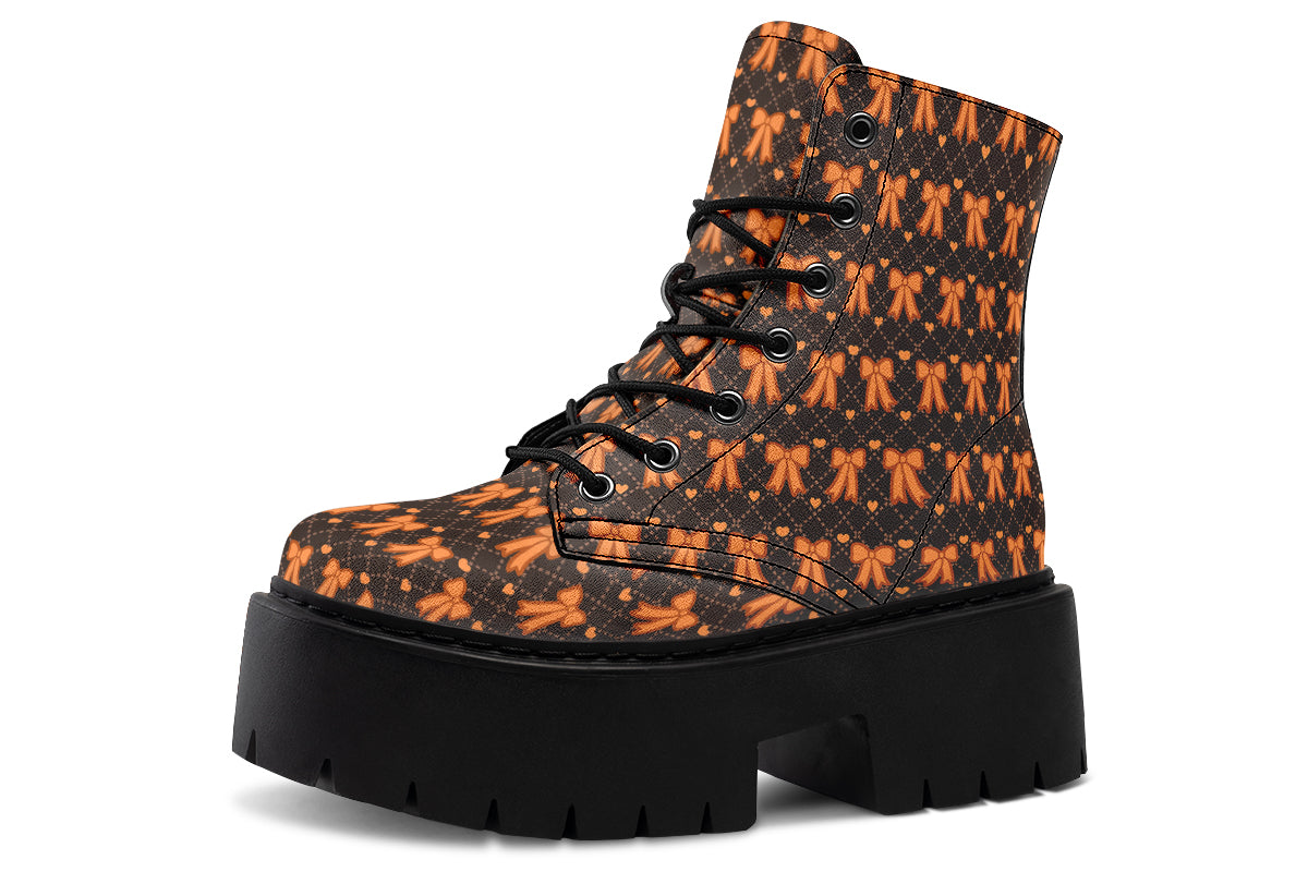 Tangerine Bows on Cocoa
