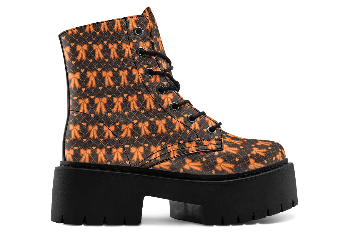 Tangerine Bows on Cocoa