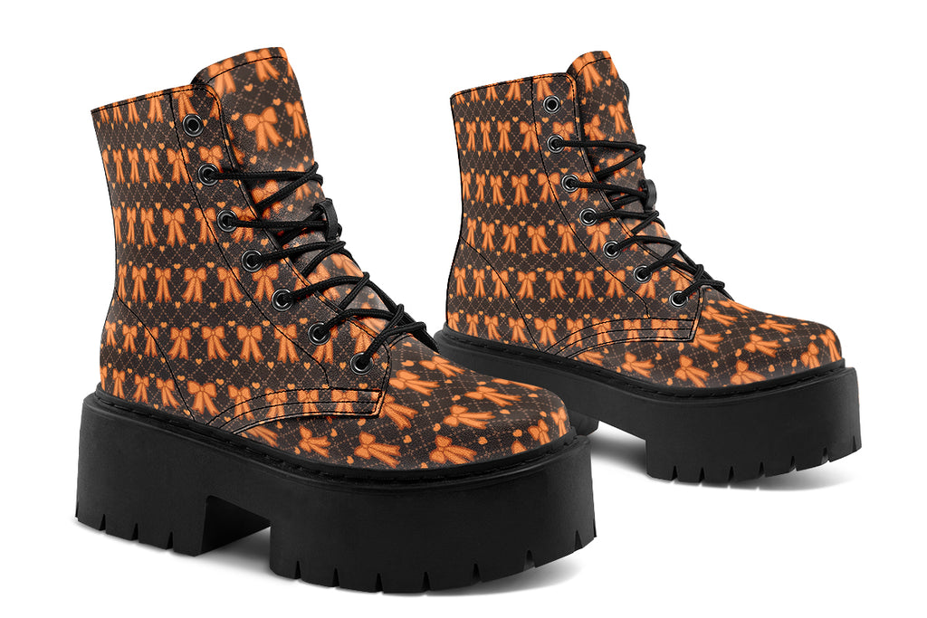 Tangerine Bows on Cocoa