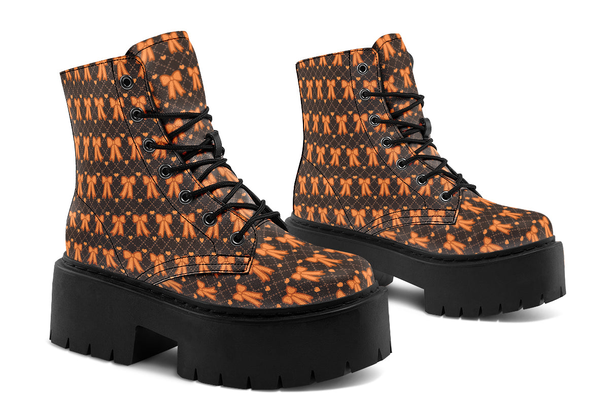 Tangerine Bows on Cocoa