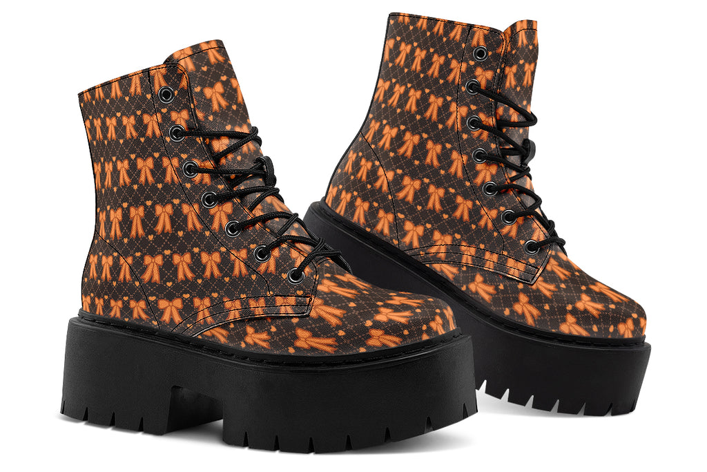 Tangerine Bows on Cocoa