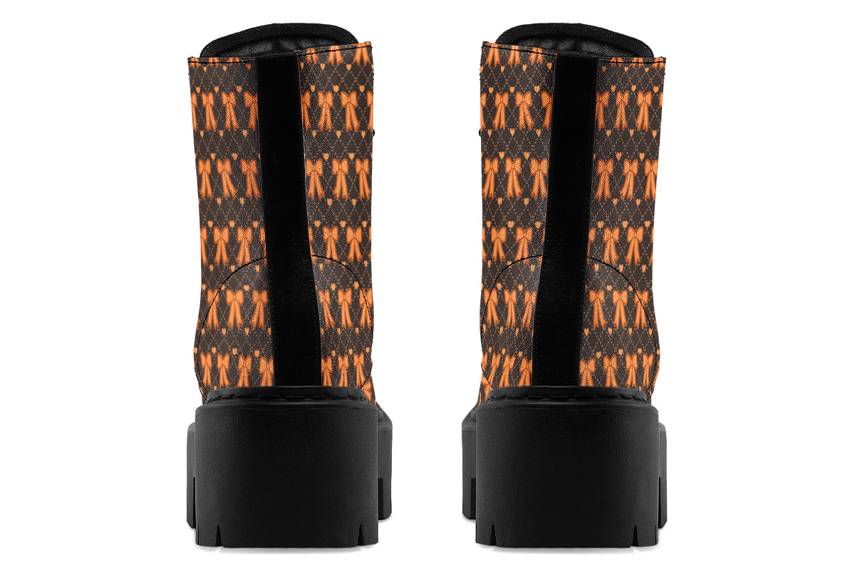 Tangerine Bows on Cocoa