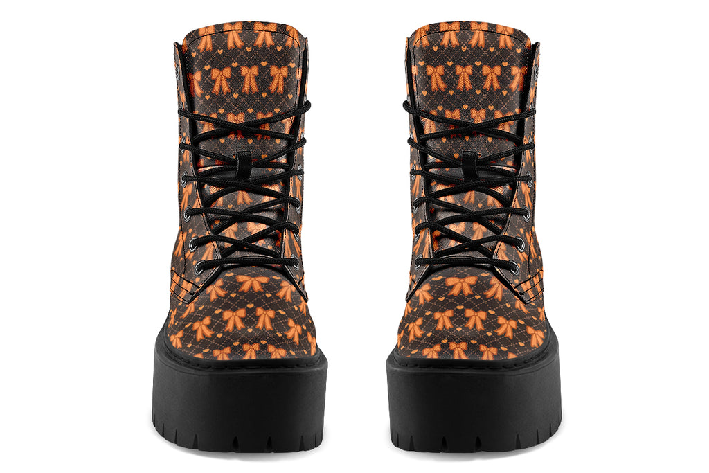 Tangerine Bows on Cocoa