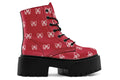 White Bows on Red