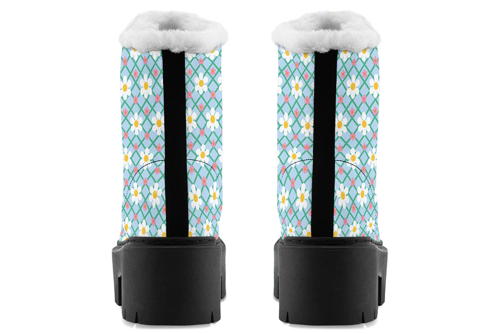 Blue Daisy Lattice