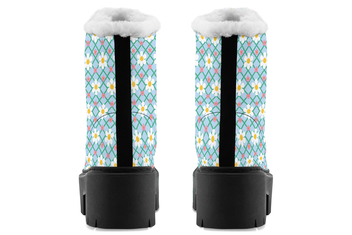 Blue Daisy Lattice