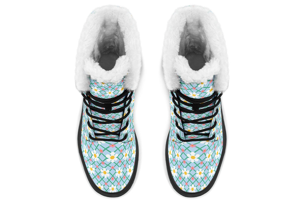 Blue Daisy Lattice