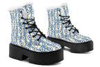 Blue Daisy Stripe