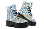Blue Daisy Stripe