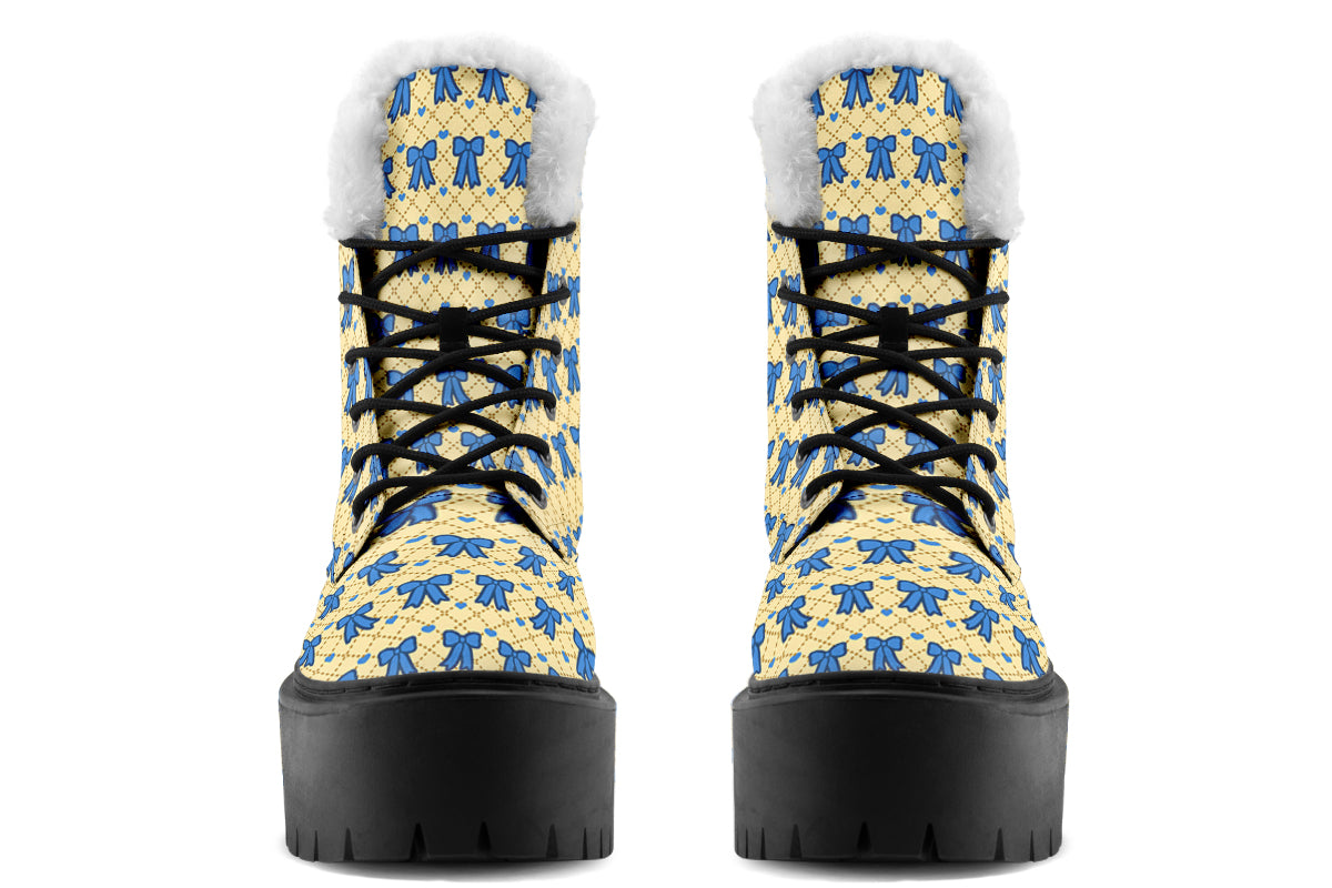 Cobalt Bows on Butter