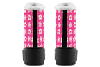 Cream Flowers on Hot Pink