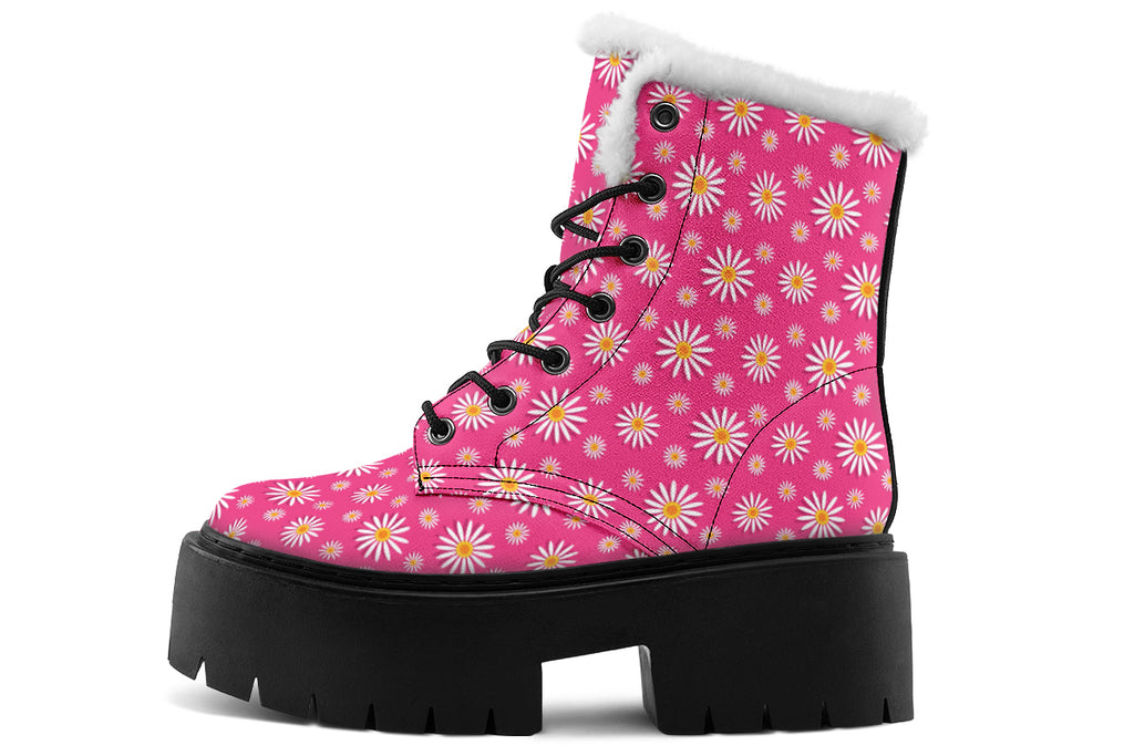 Daisies on Hot Pink