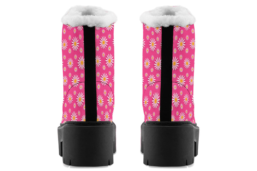Daisies on Hot Pink