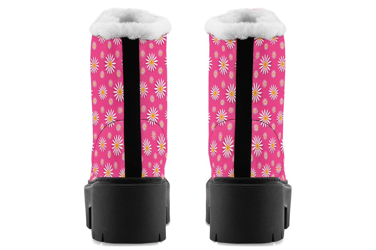 Daisies on Hot Pink