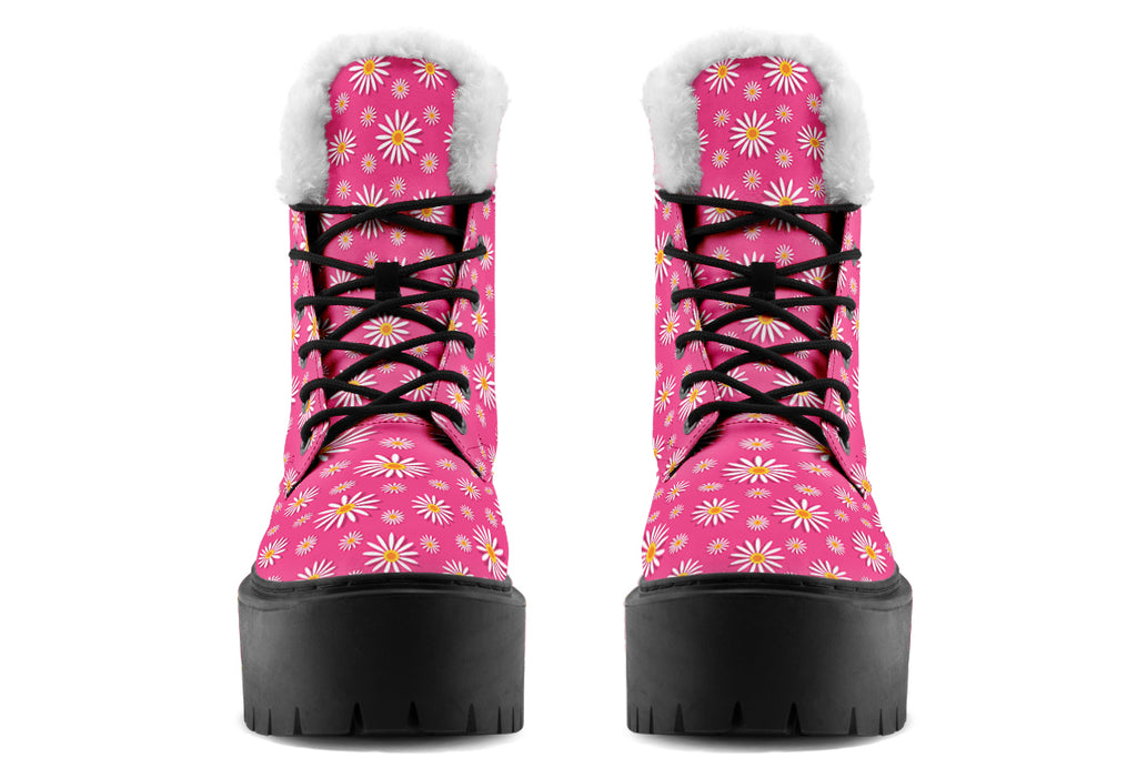 Daisies on Hot Pink
