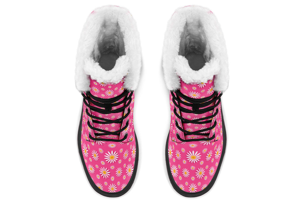 Daisies on Hot Pink