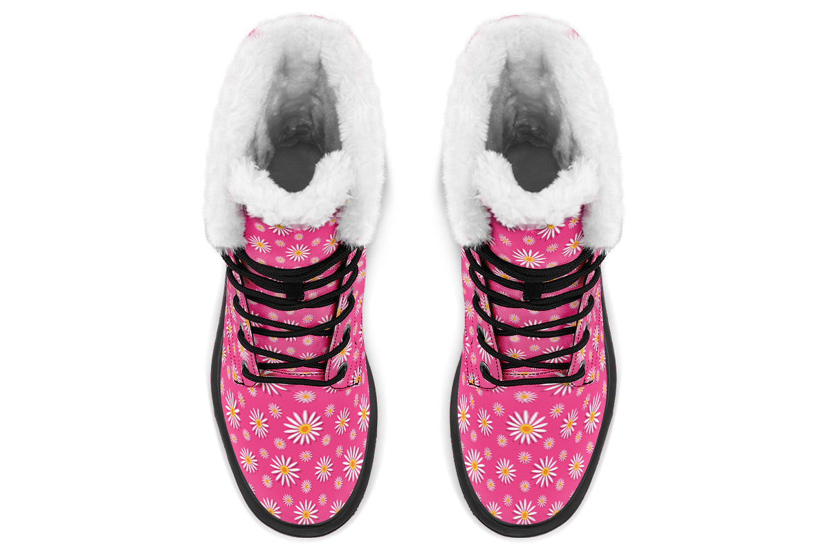 Daisies on Hot Pink