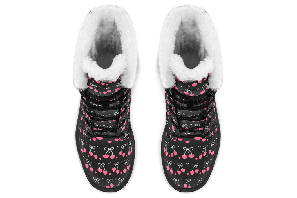 Heart Bows on Black