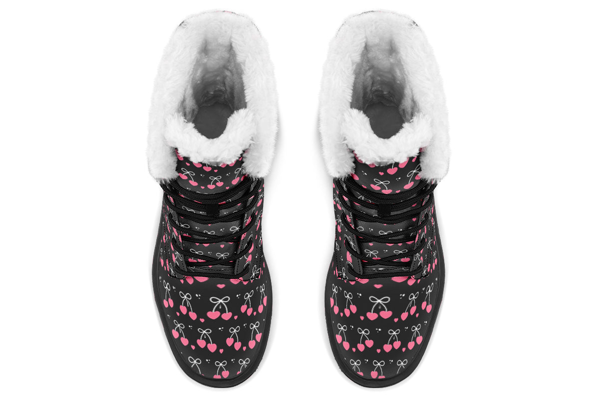 Heart Bows on Black