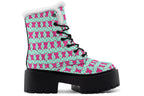 Hot Pink Bows on Mint