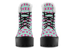 Hot Pink Bows on Mint