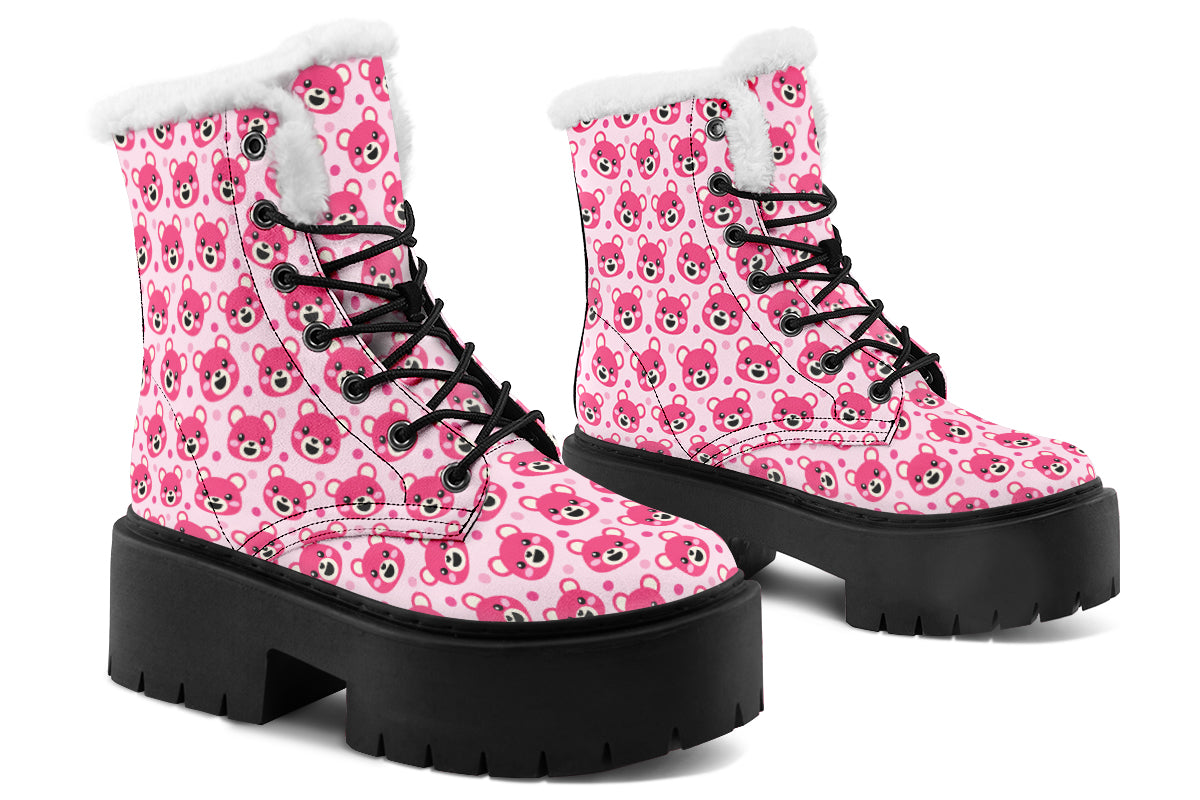 Pink Bear Faces