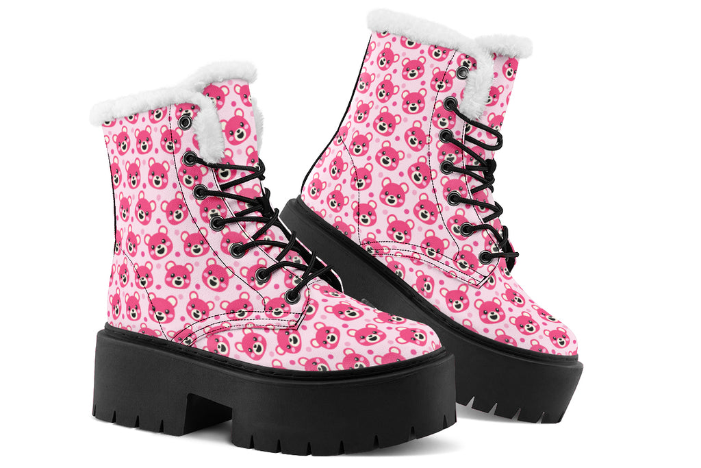 Pink Bear Faces