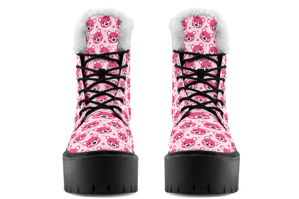 Pink Bear Faces