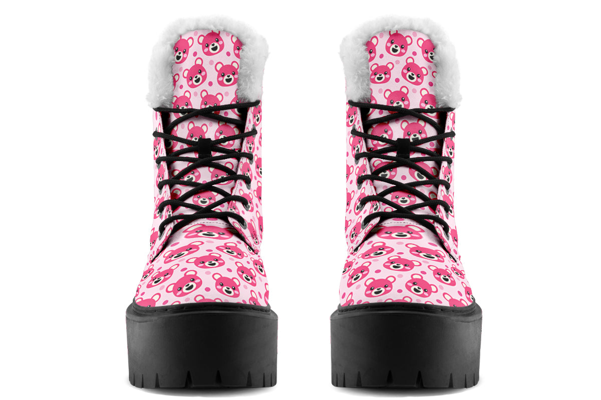 Pink Bear Faces