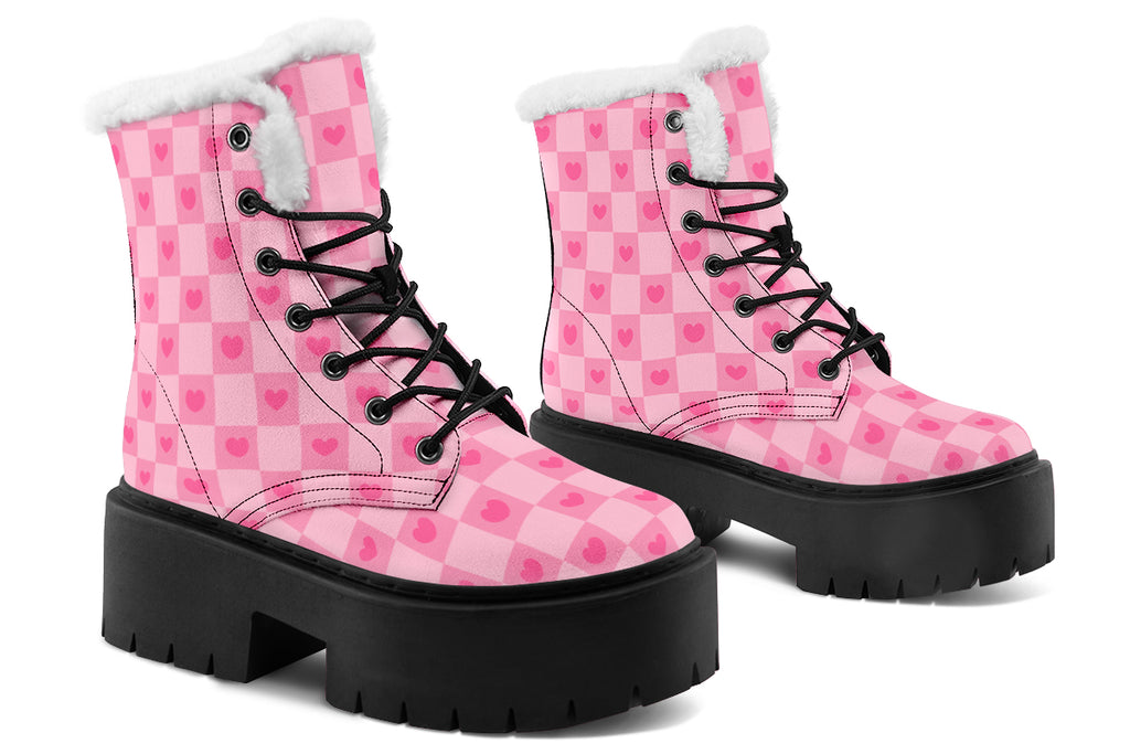 Pink Heart Check