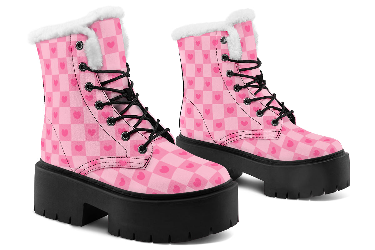 Pink Heart Check