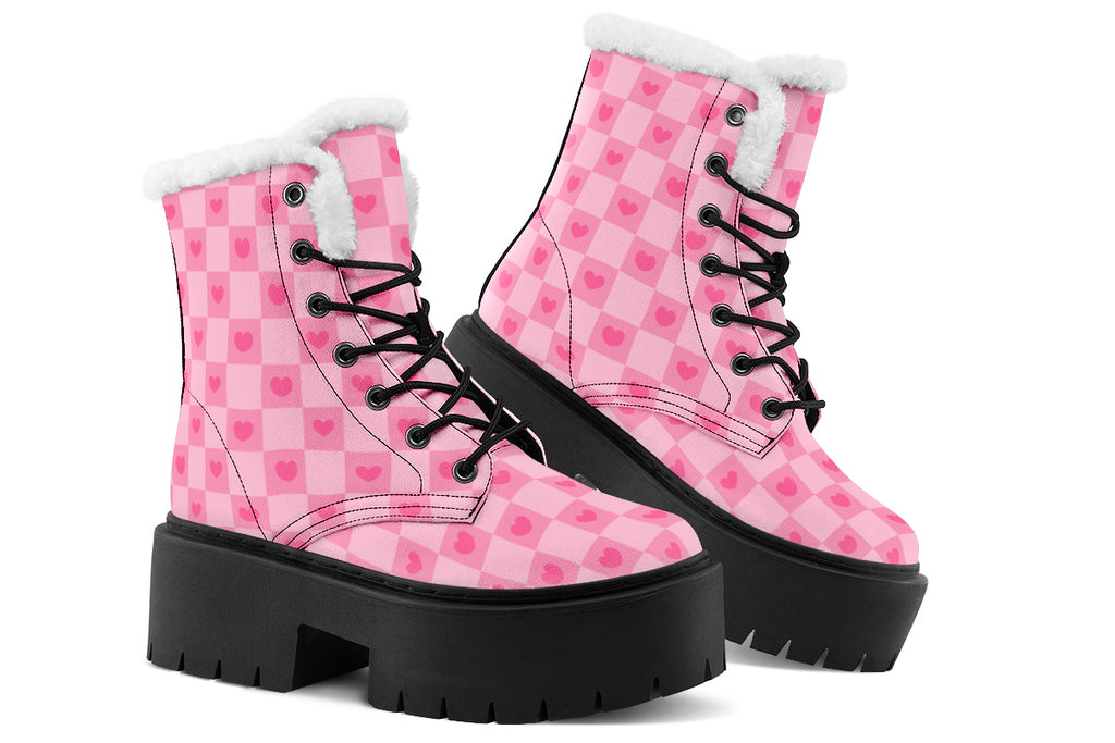 Pink Heart Check