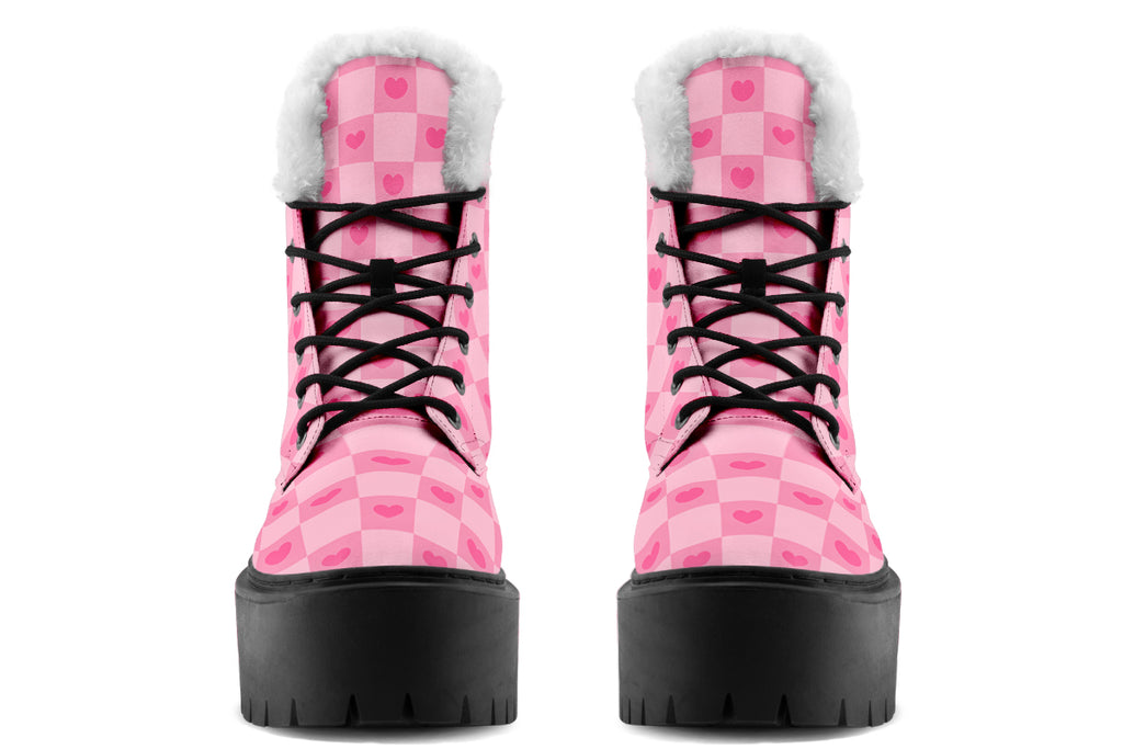 Pink Heart Check