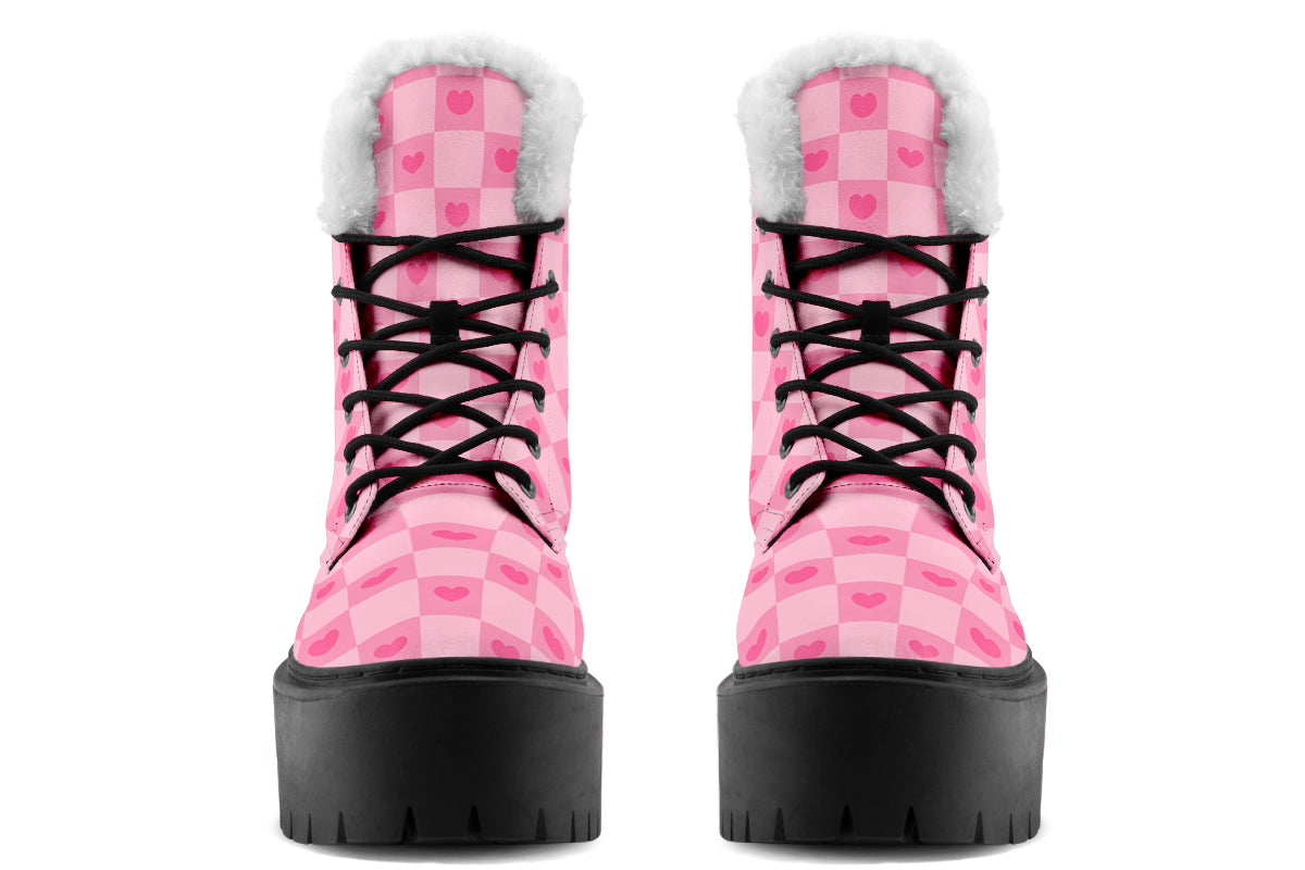Pink Heart Check