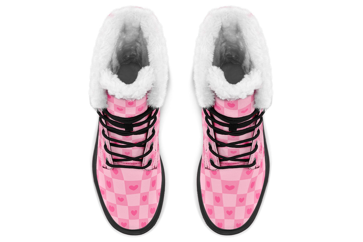 Pink Heart Check