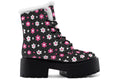 Pink and Black Flowers