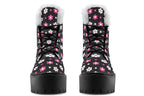 Pink and Black Flowers