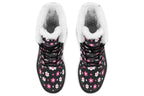 Pink and Black Flowers